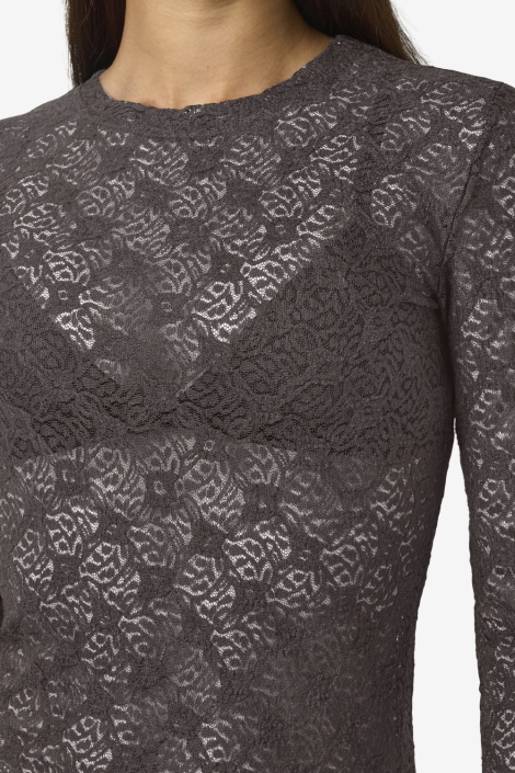 Noisy may nmjudith l/s lace top noos